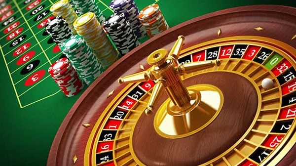 Illustration of responsible gaming concepts with balance scales and support symbols